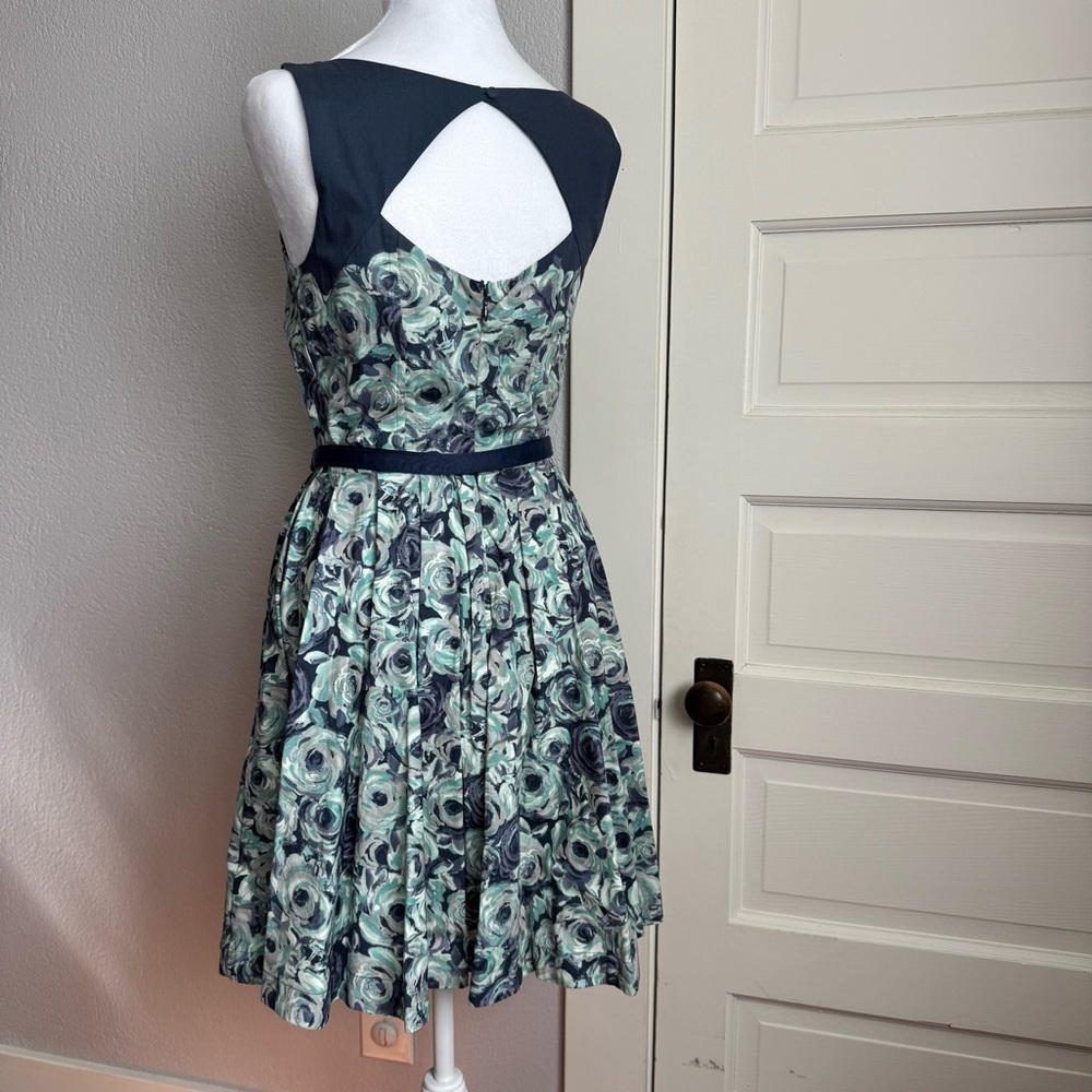 LC Lauren Conrad Painted Rosettes Fit & Flare Twirl Dress Size 4 - Picture 5 of 11